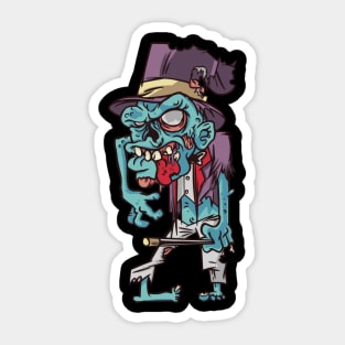 Magician Zombie Sticker